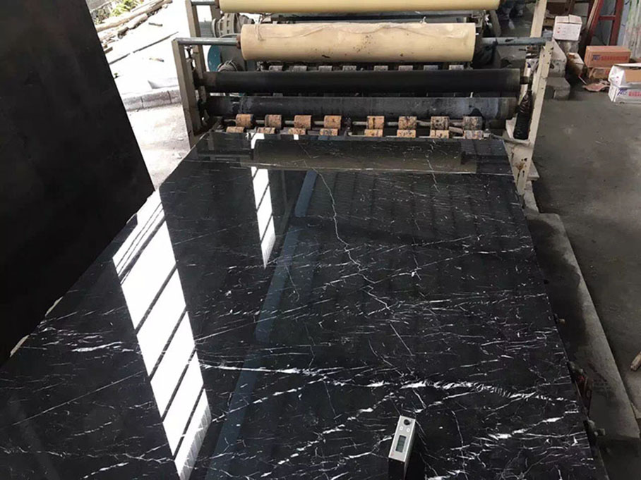 Fábrica de losas de mármol nero marquina