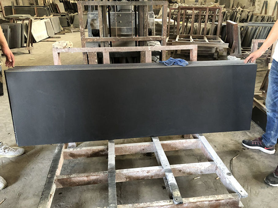 Fábrica de encimeras de cocina negras mongoles pulidas